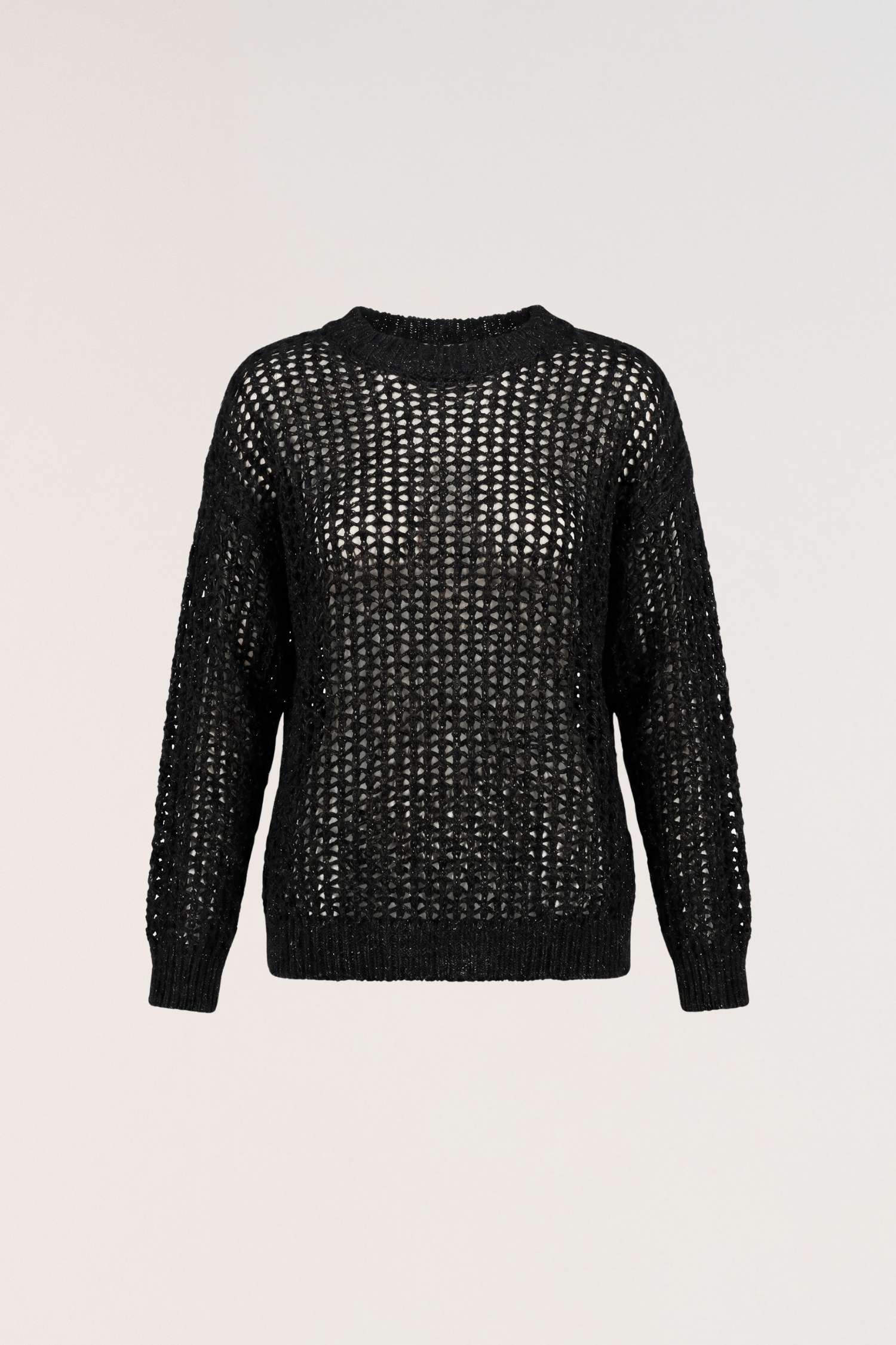Maglia dazzling traforata manica lunga
