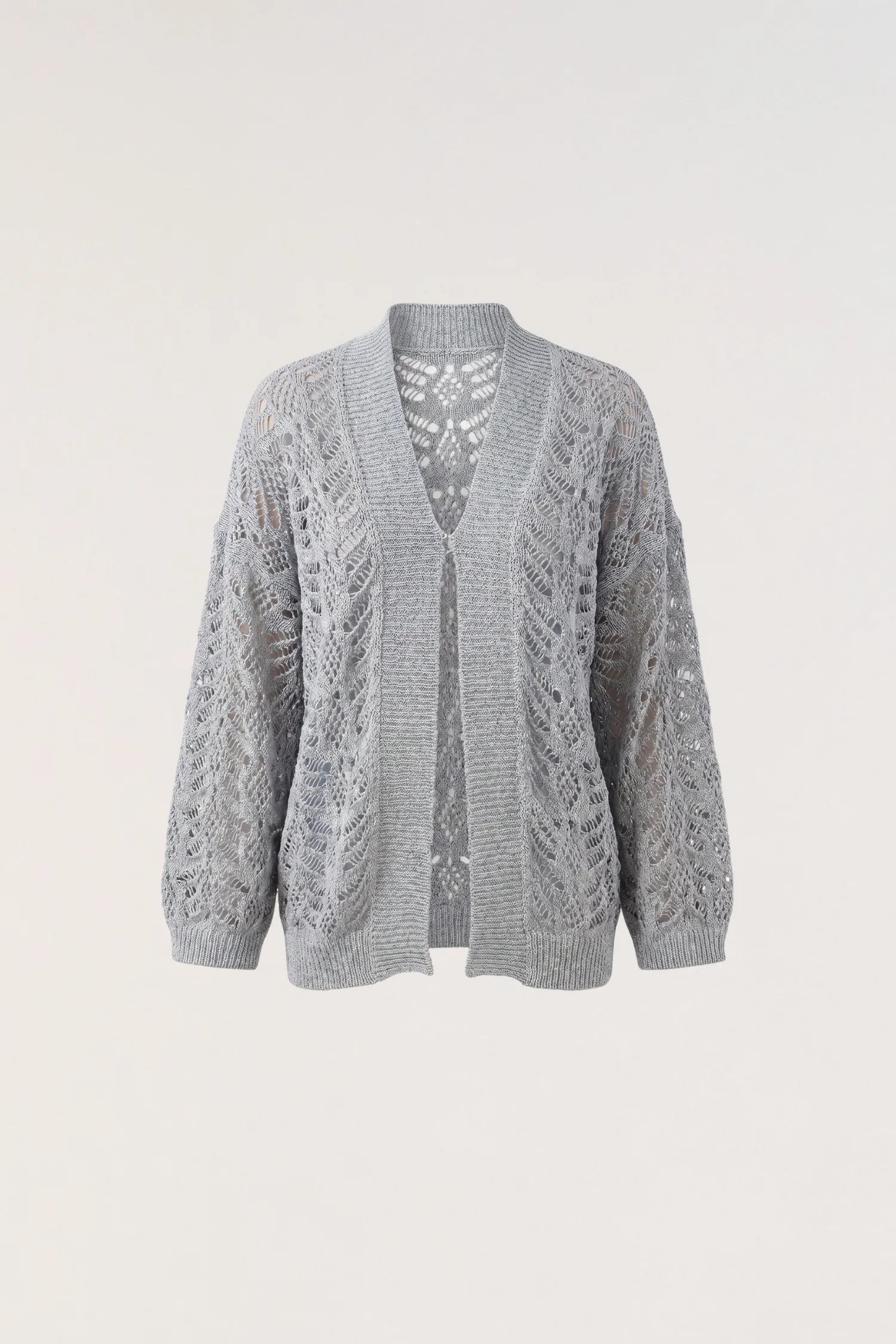 Cardigan dazzling in maglia traforata
