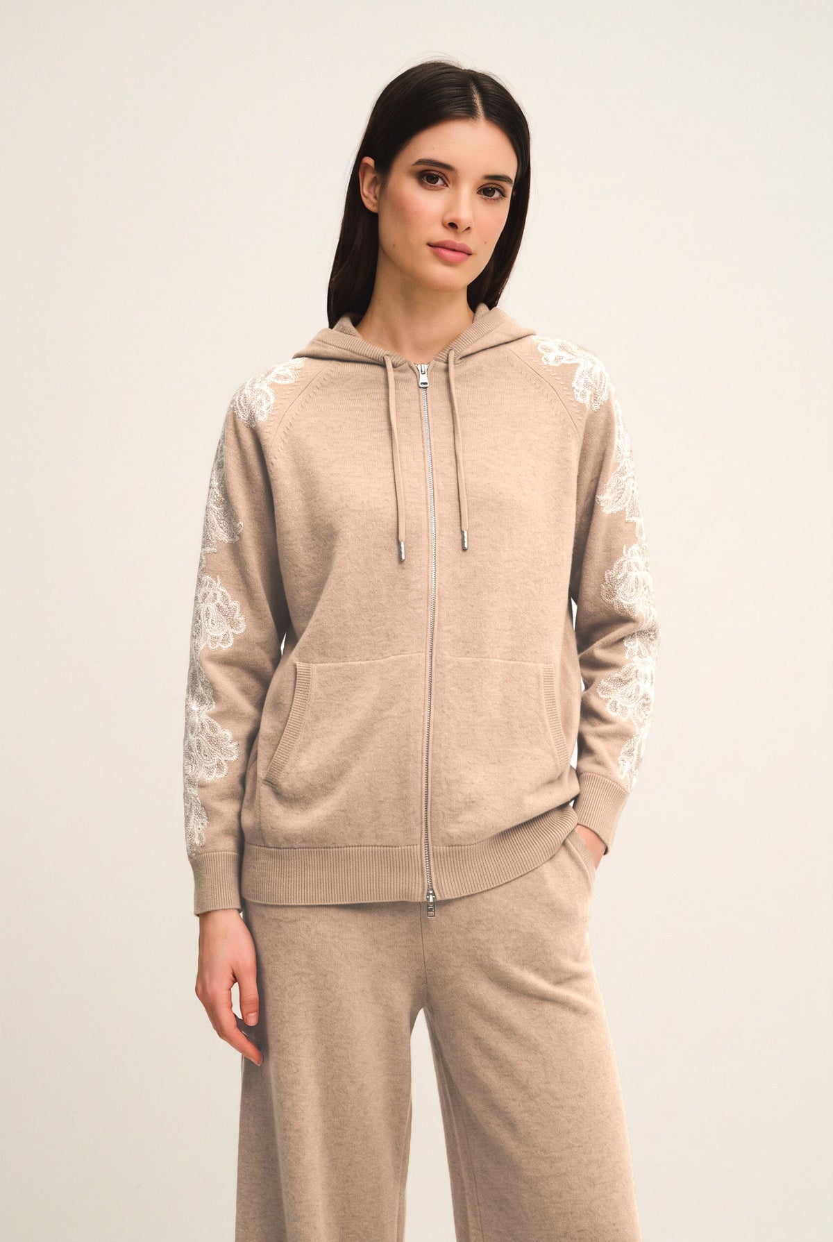 Felpa in maglia Bloom Embroidery
