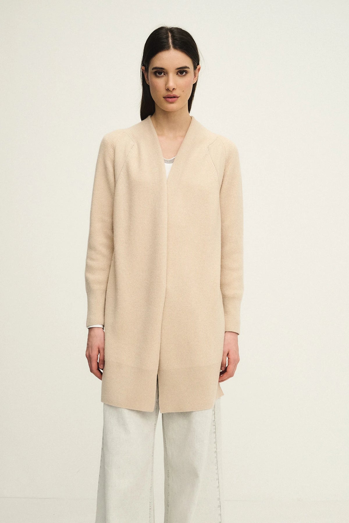 English knit cardigan with jewel