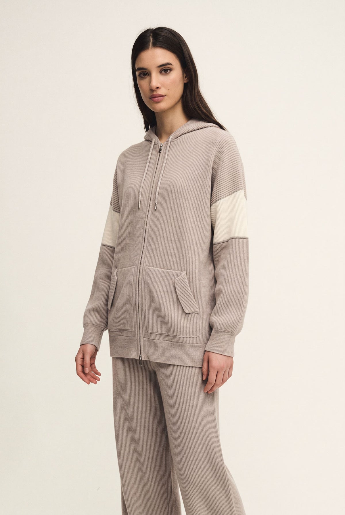 Felpa shiny in maglia inglese