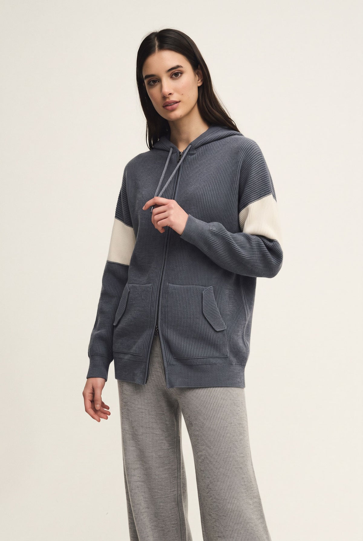Felpa shiny in maglia inglese