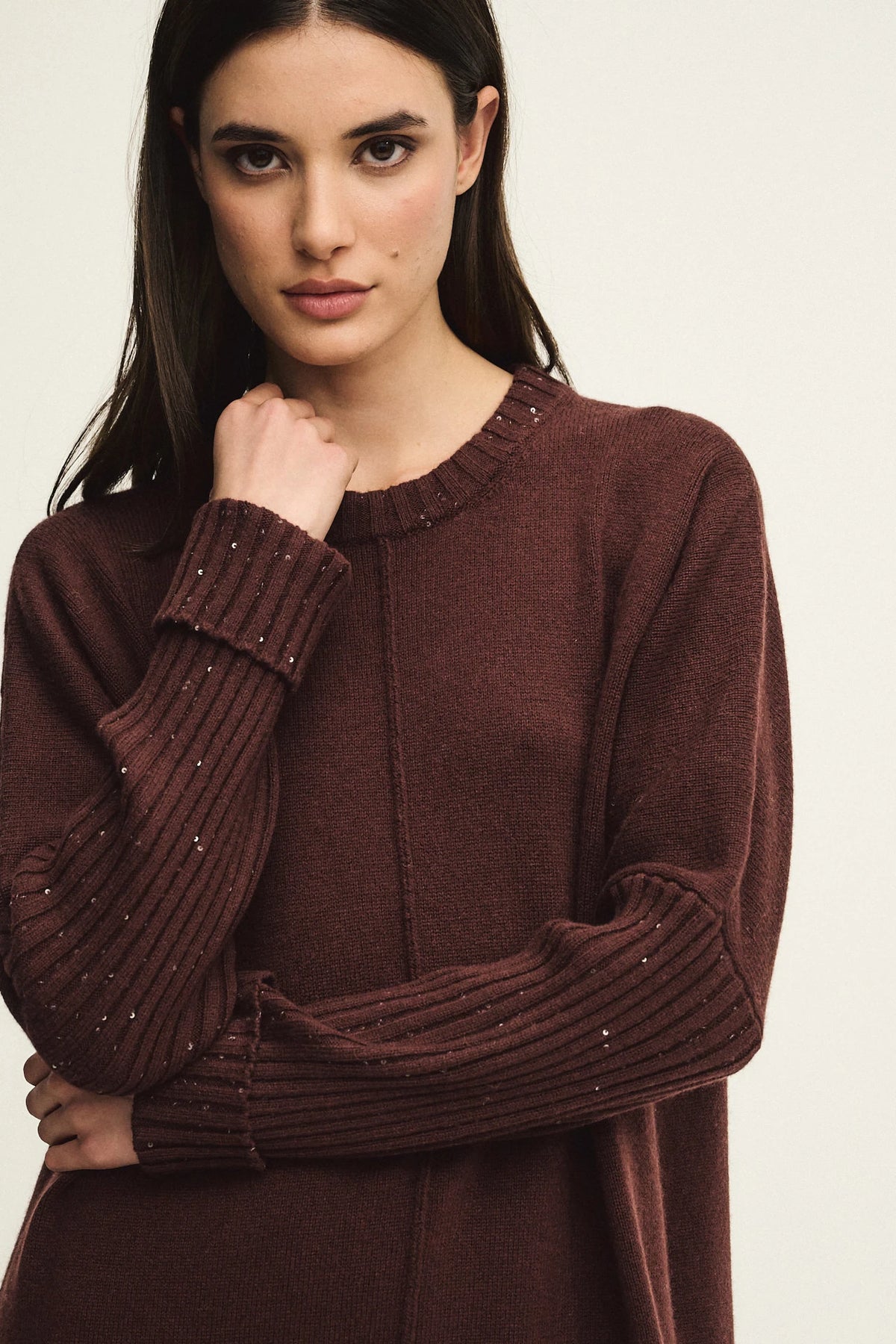 Abito midi in maglia Diamond