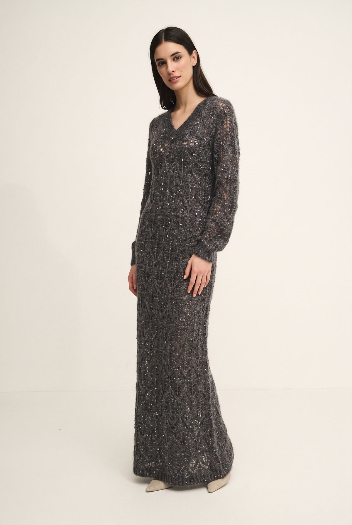 Abito Radiance in maglia di alpaca e mohair