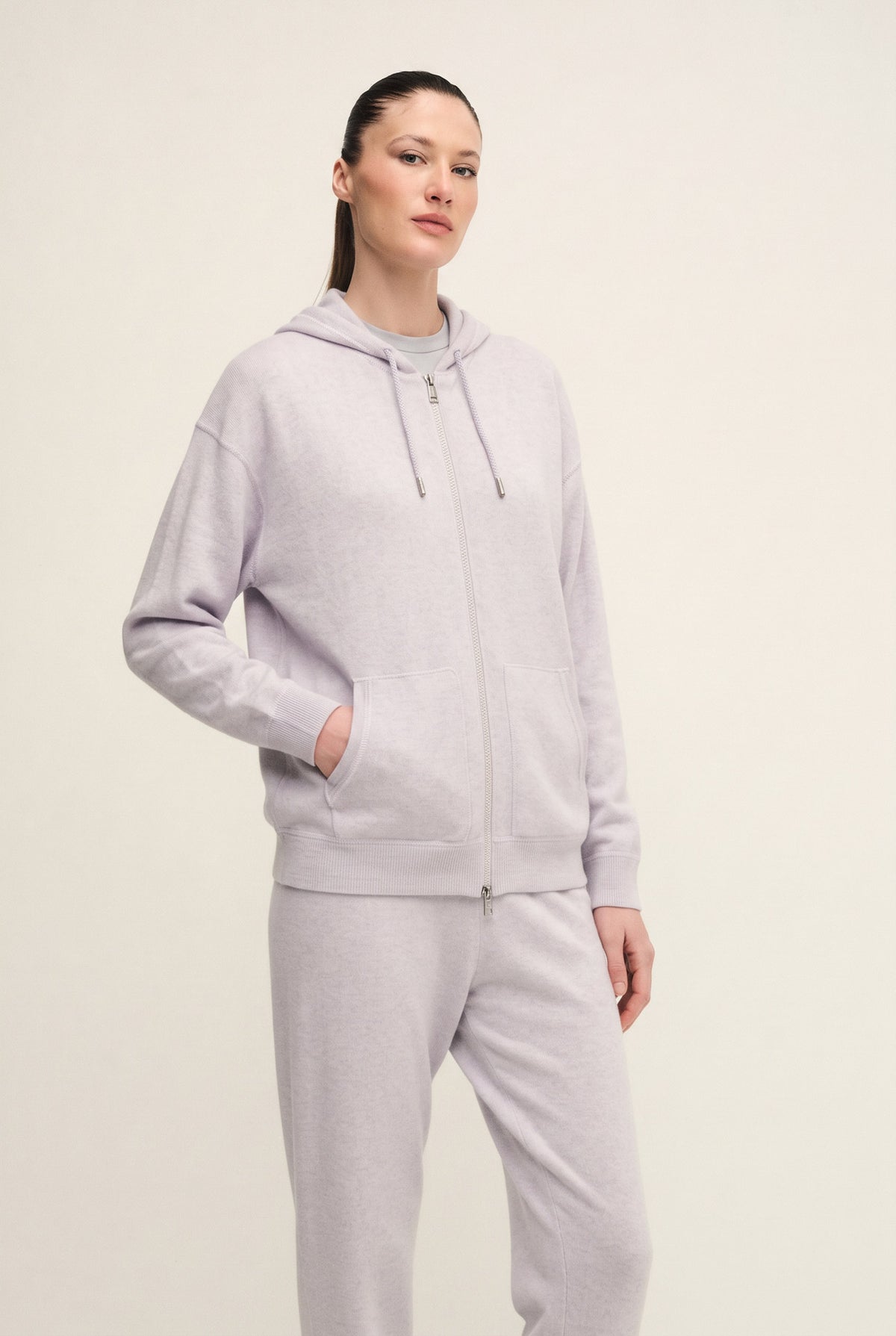 Cashmere knit sweatshirt
