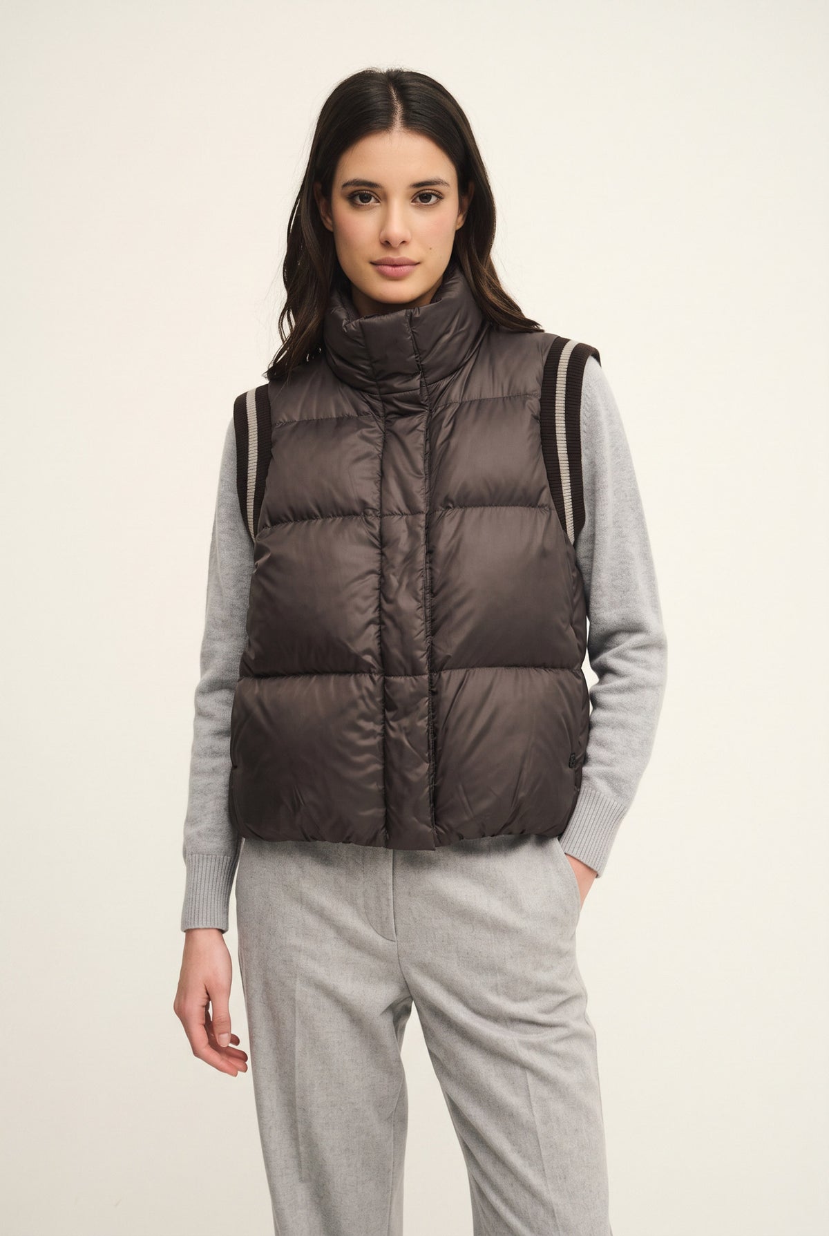 Piumino senza maniche in nylon
