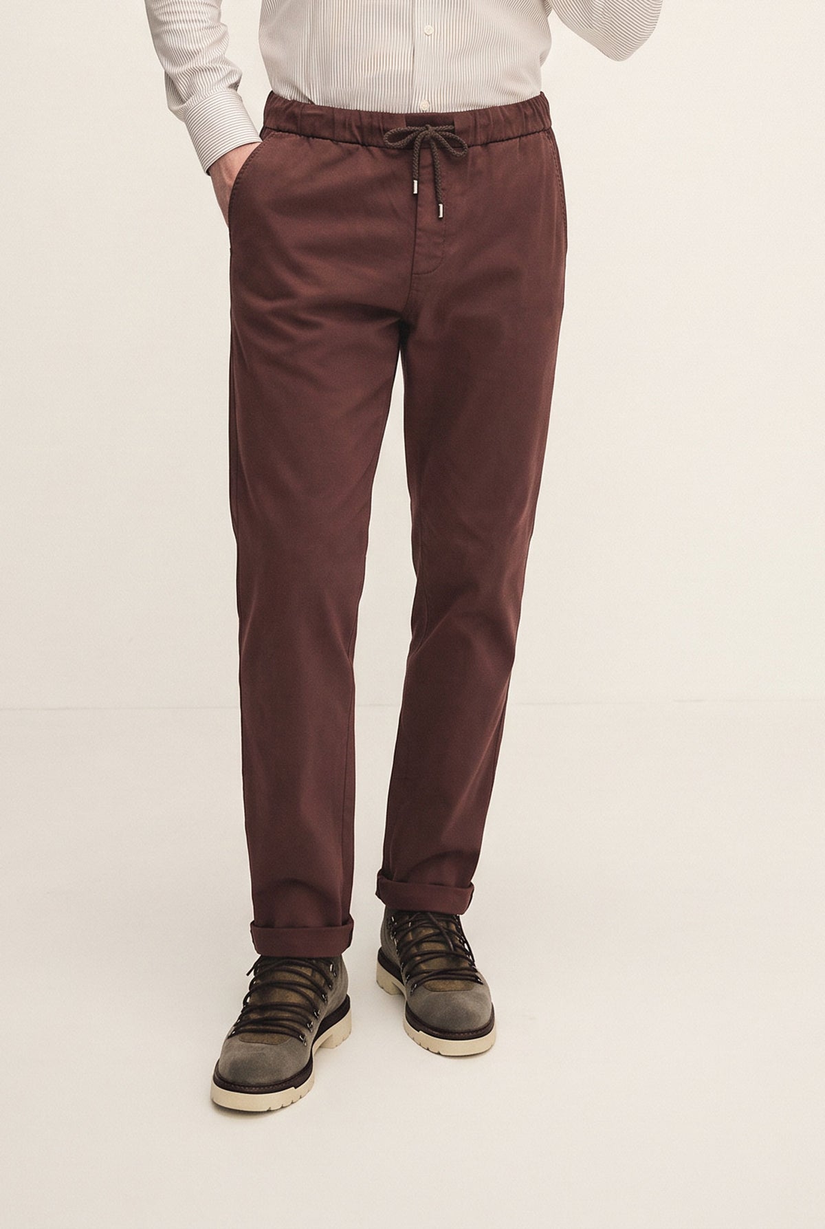 Pantalone pull-up in caldo cotone