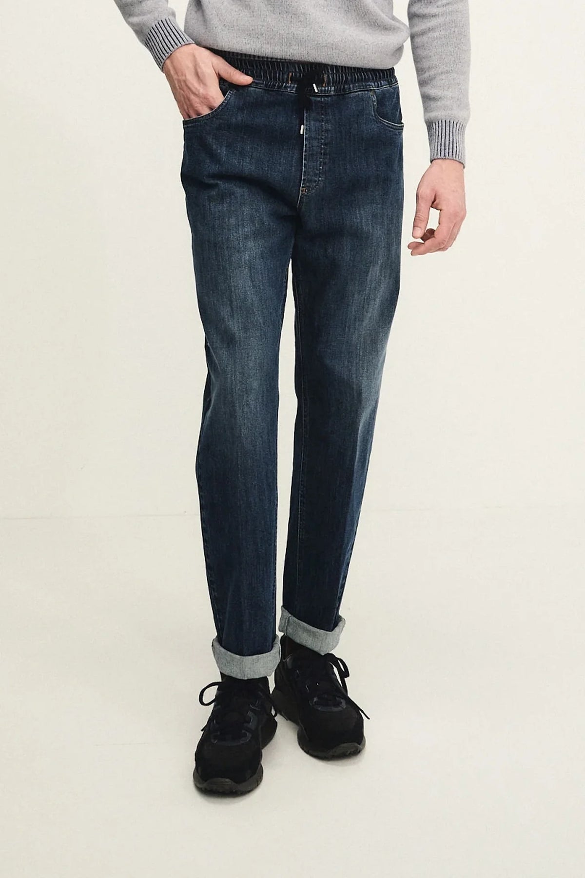 Jeans pull up cinque tasche