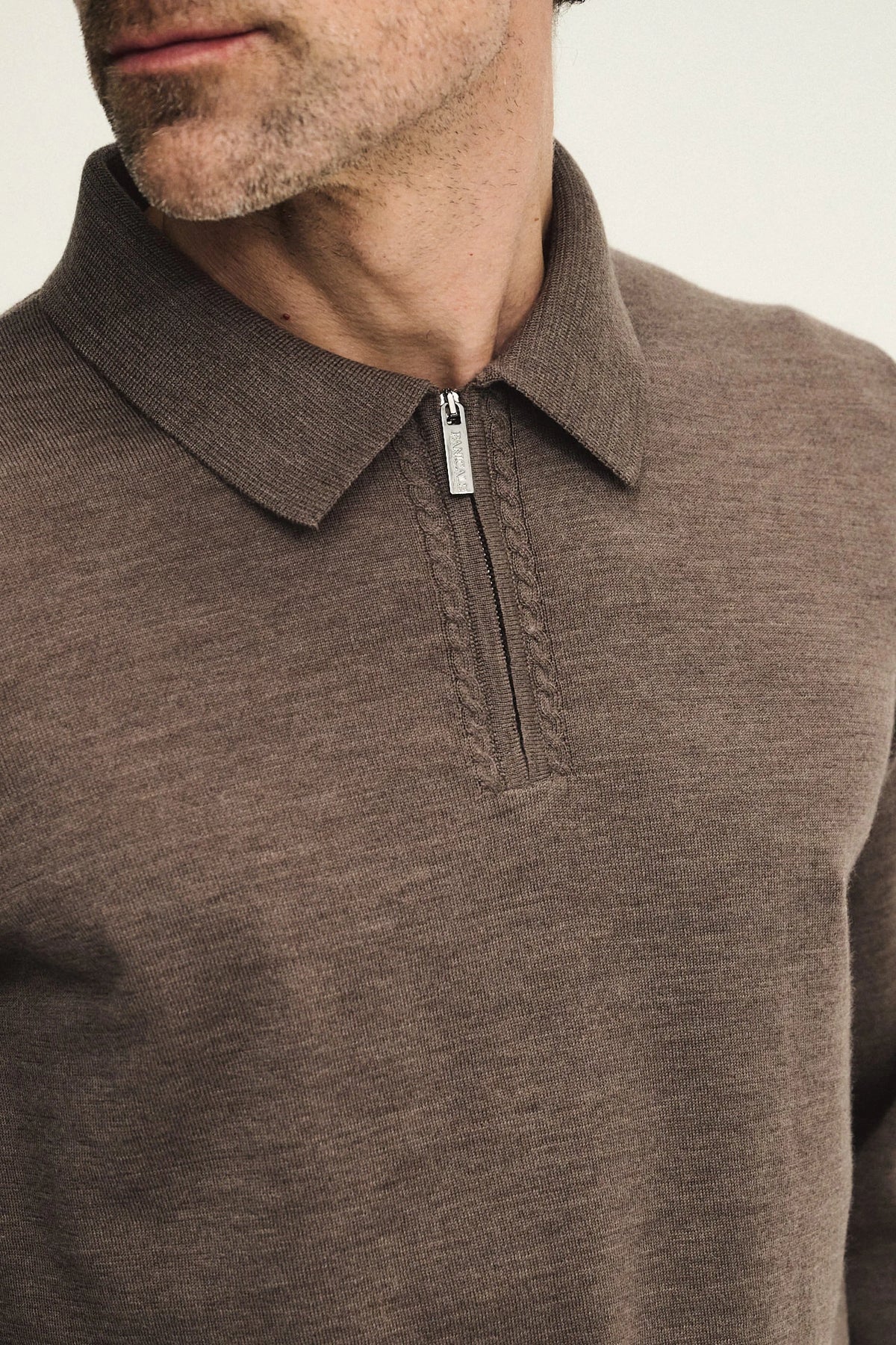 Polo in maglia con zip