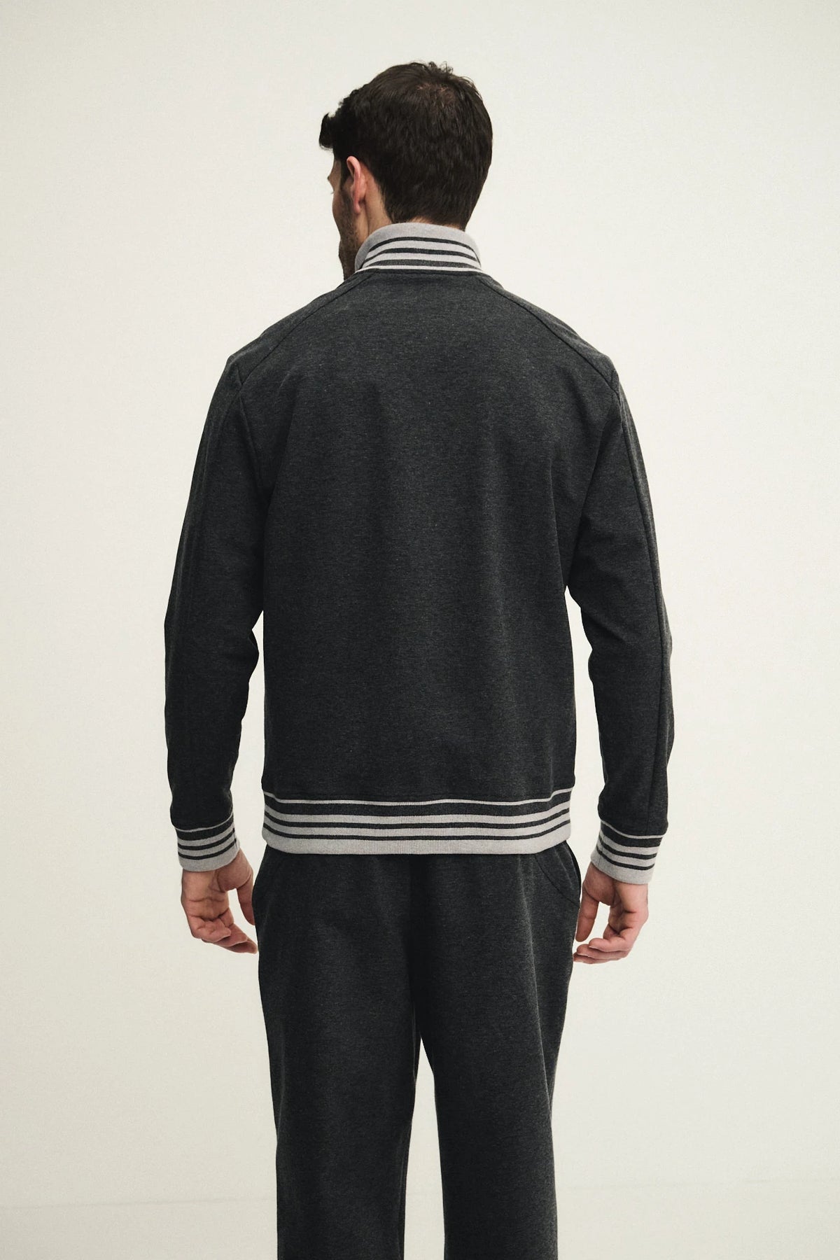 Topwear con zip in cotone tecnico