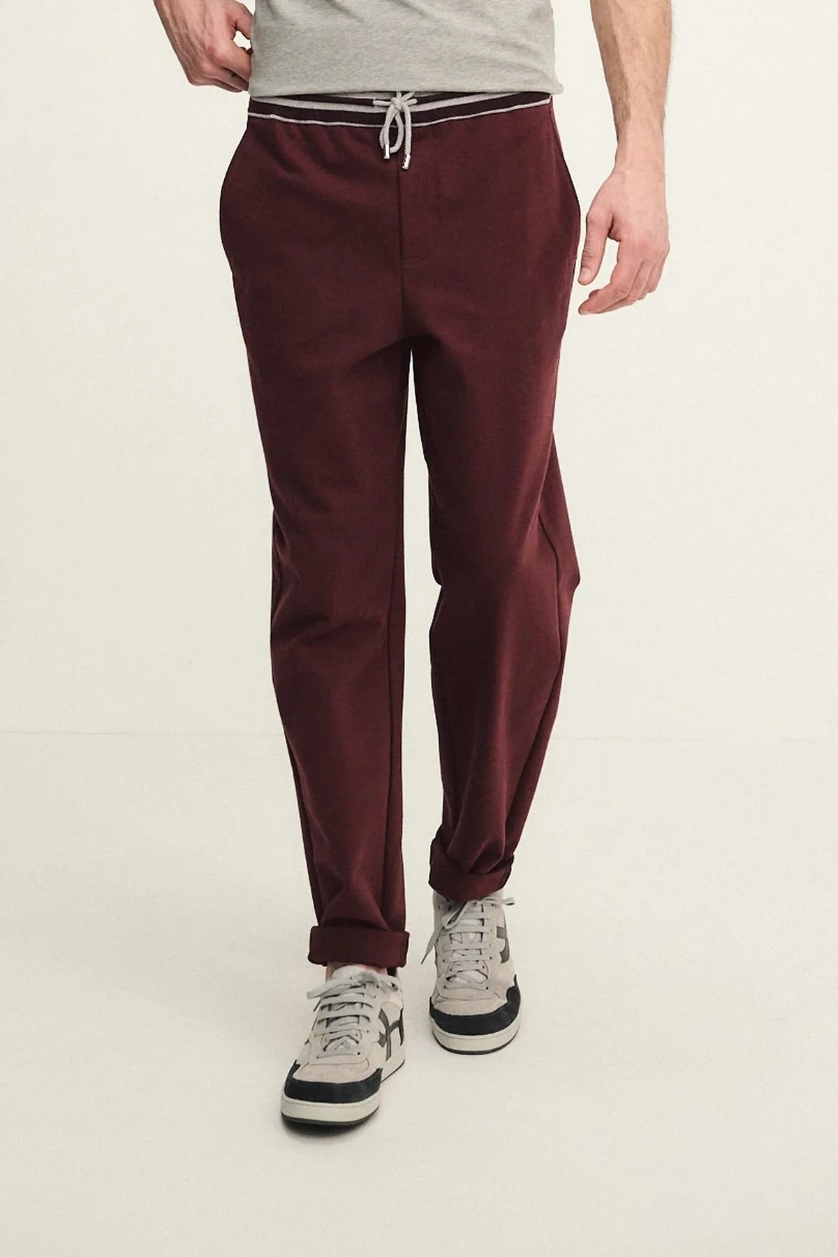 Technical cotton trousers