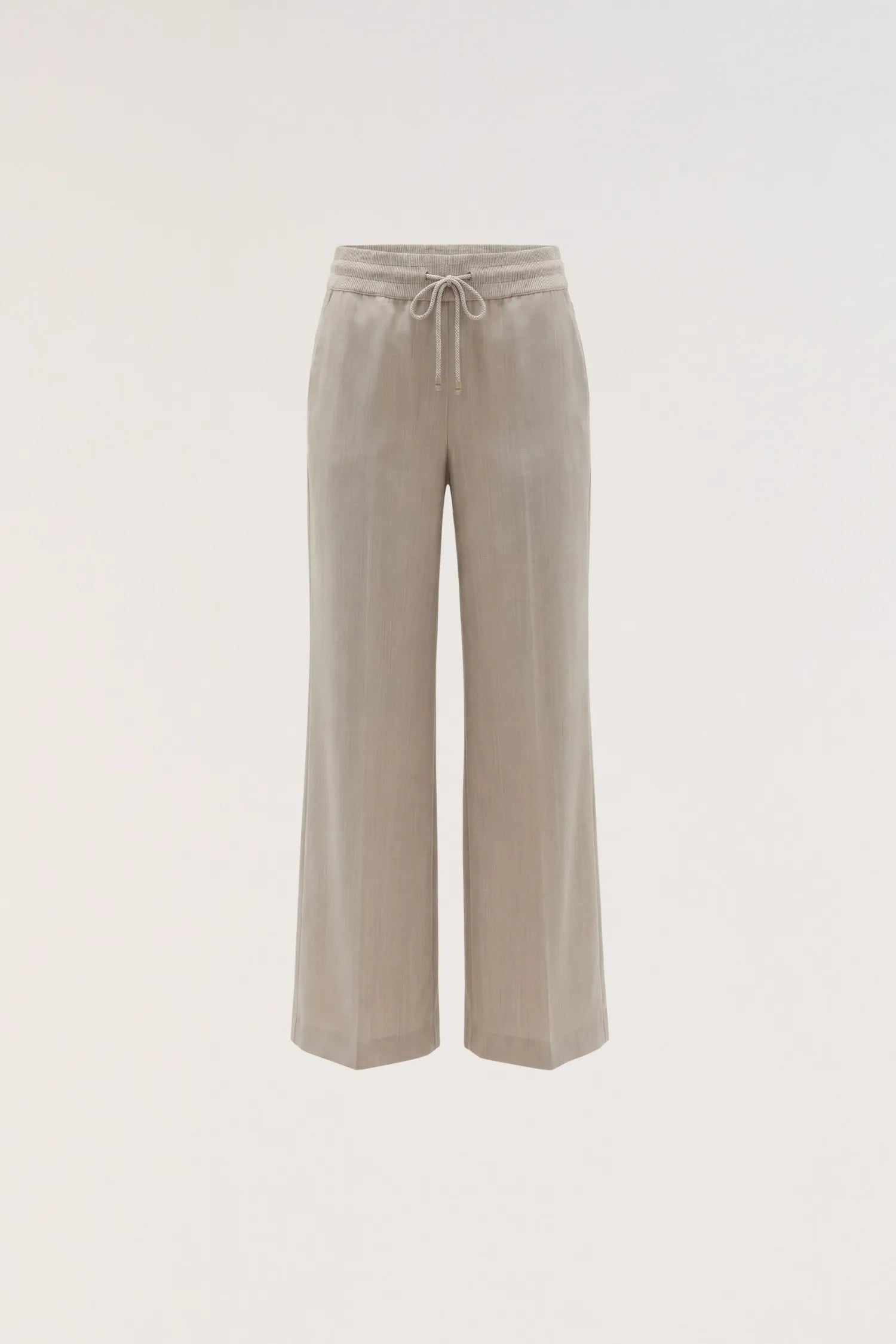 Pantalone wide in fresco lana