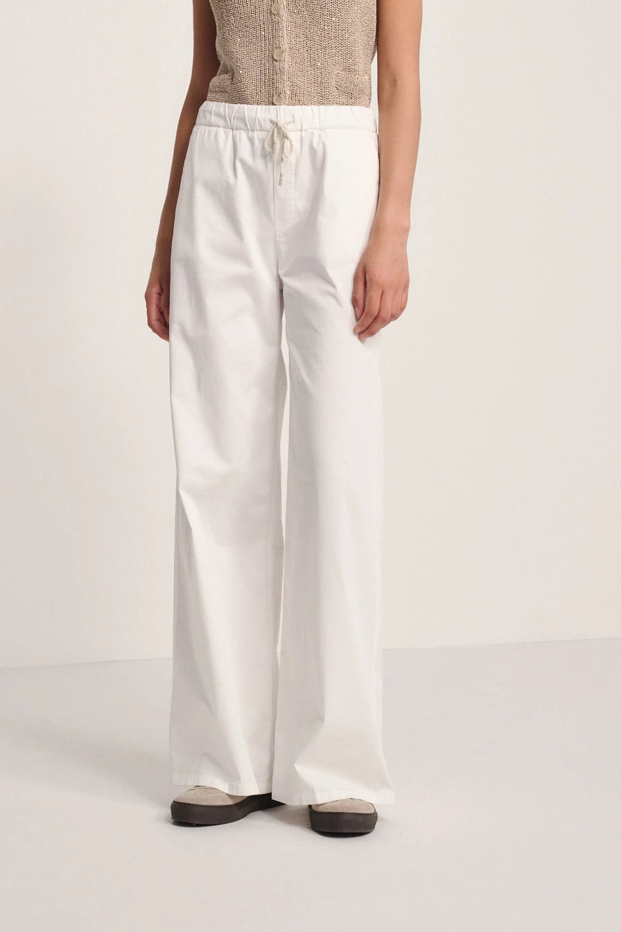 Wide cotton trousers
