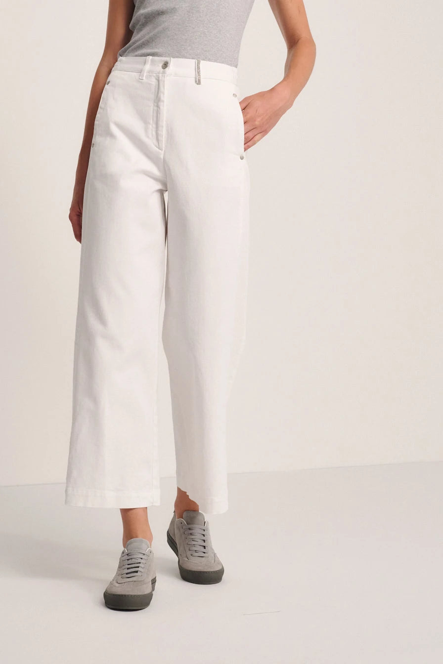 Pantalone wide tinto in capo