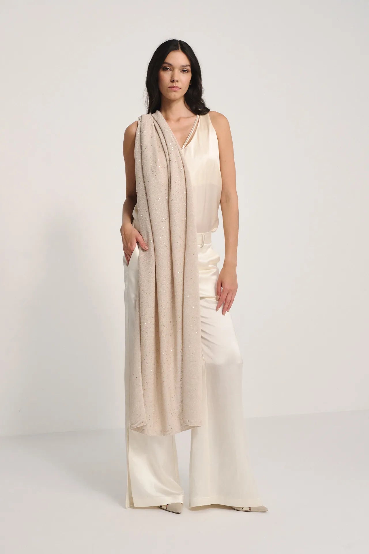 Stola dazzling in lino cotone