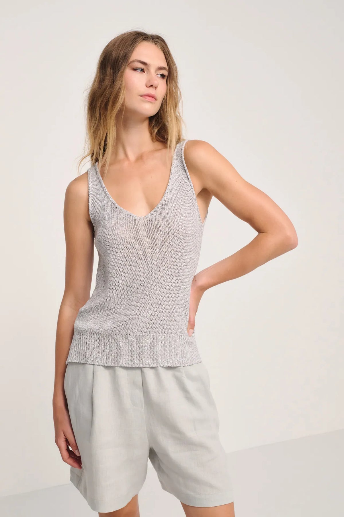 Top sparkling in maglia