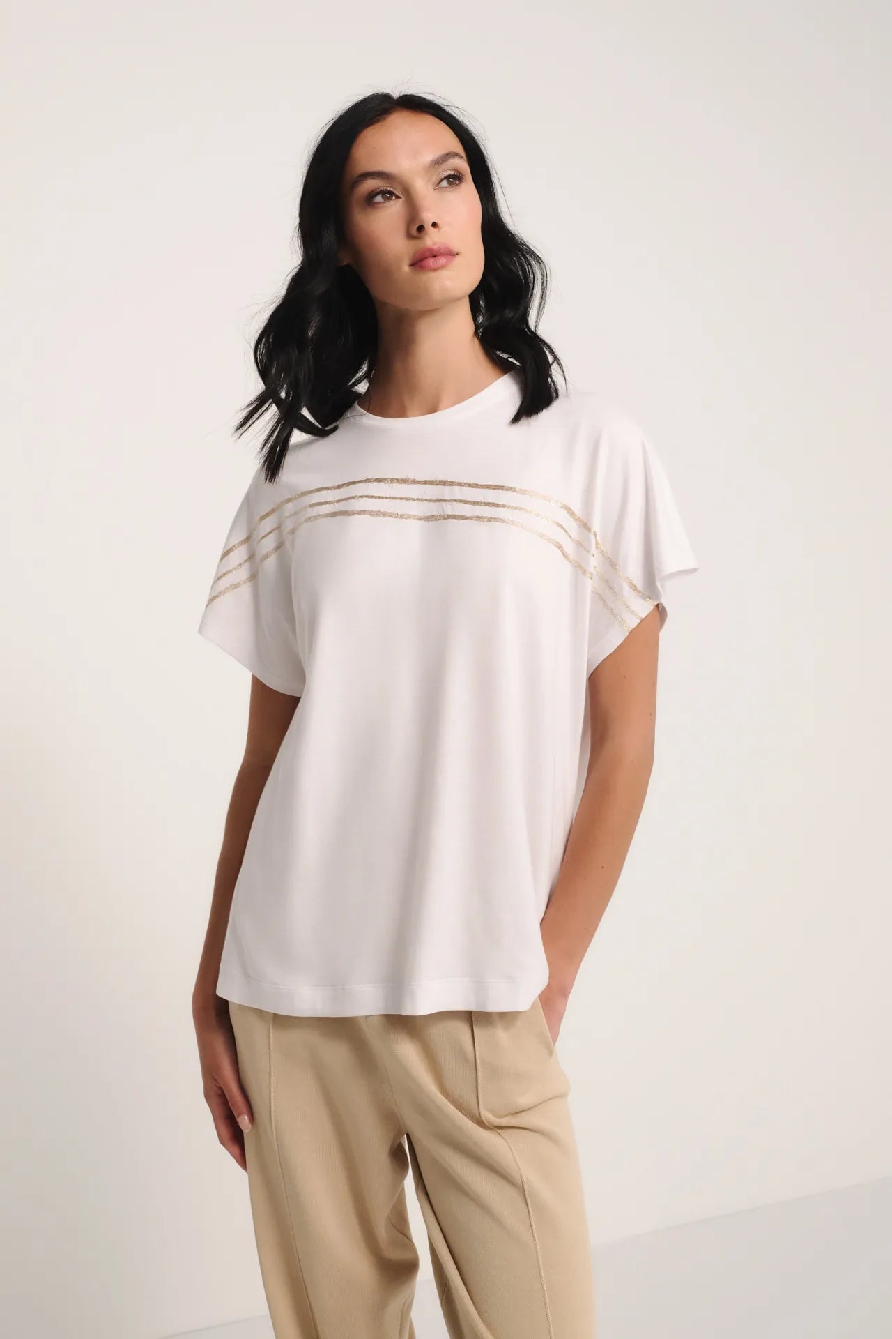 T-shirt stripe in cotone
