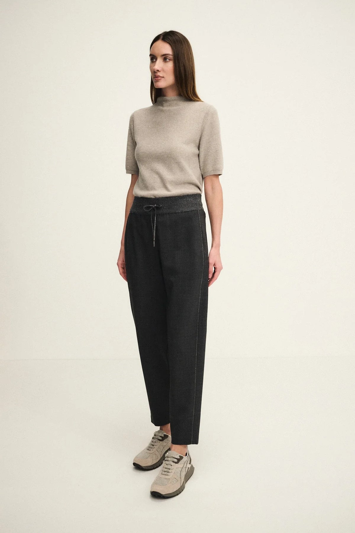 Cigarette trousers in cool wool