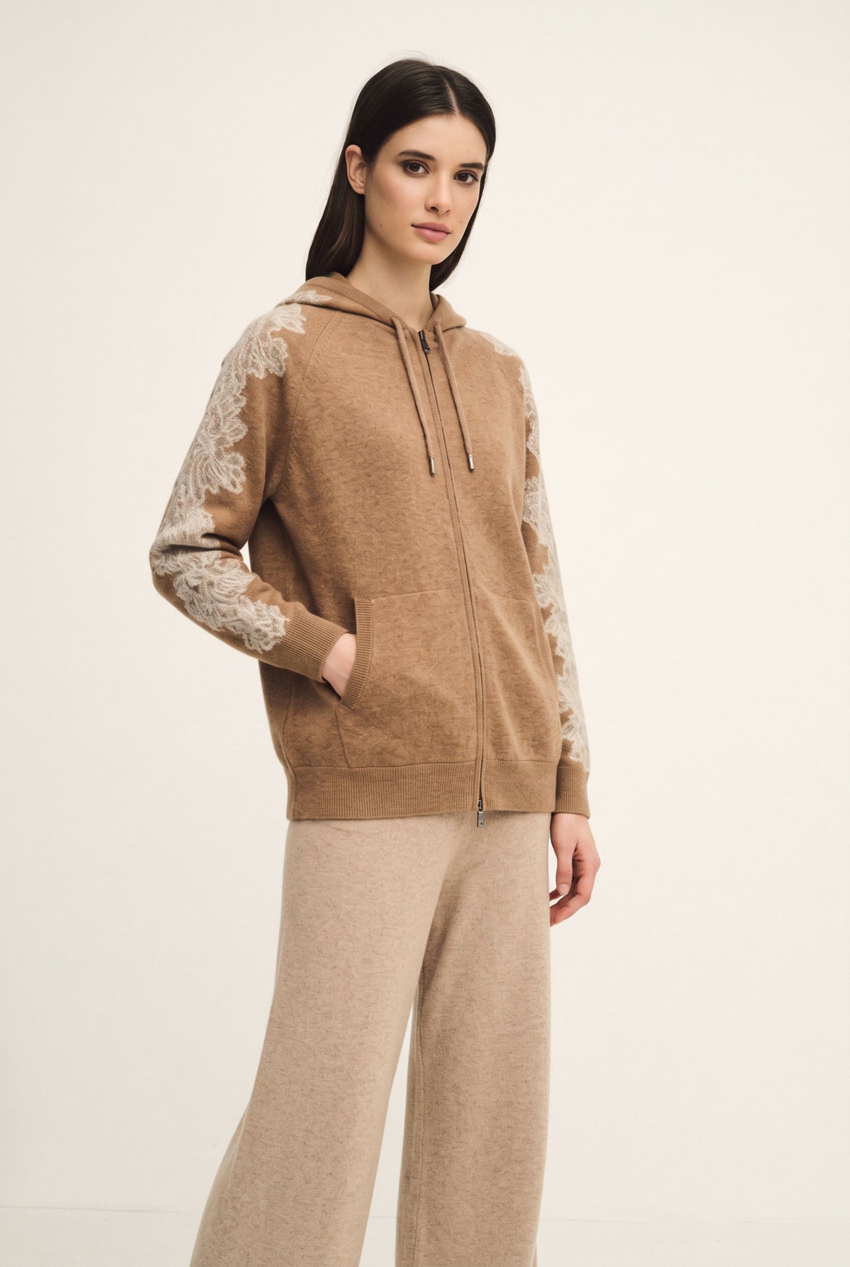 Felpa in maglia Bloom Embroidery