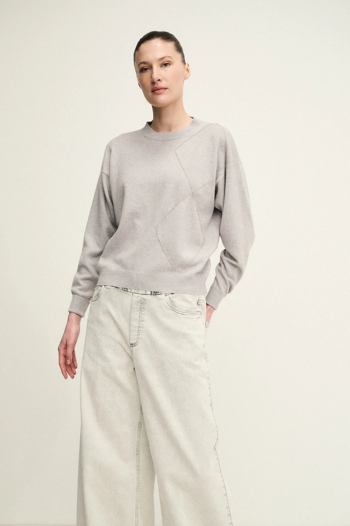 Girocollo Diamond knit