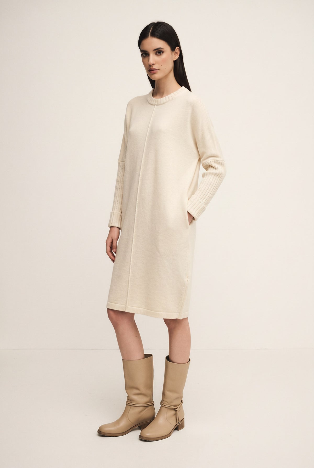 Abito midi in maglia Diamond