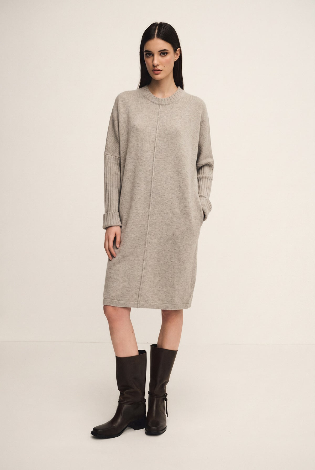 Abito midi in maglia Diamond