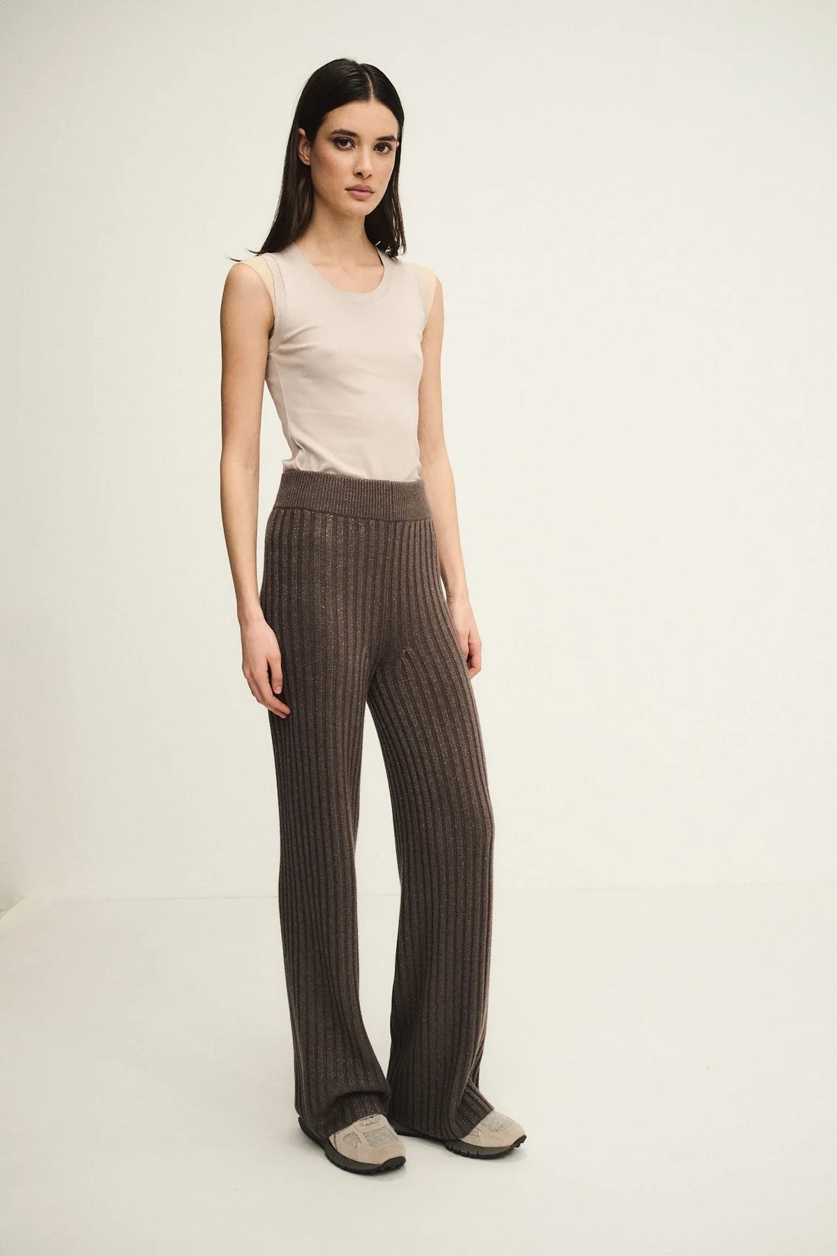 Pantaloni Cable in maglia