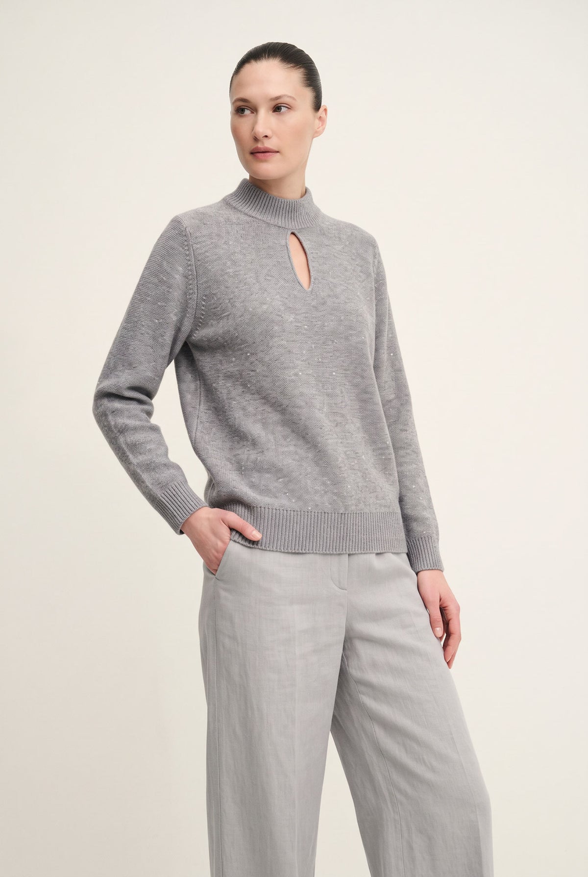 Maglione dazzling keyhole