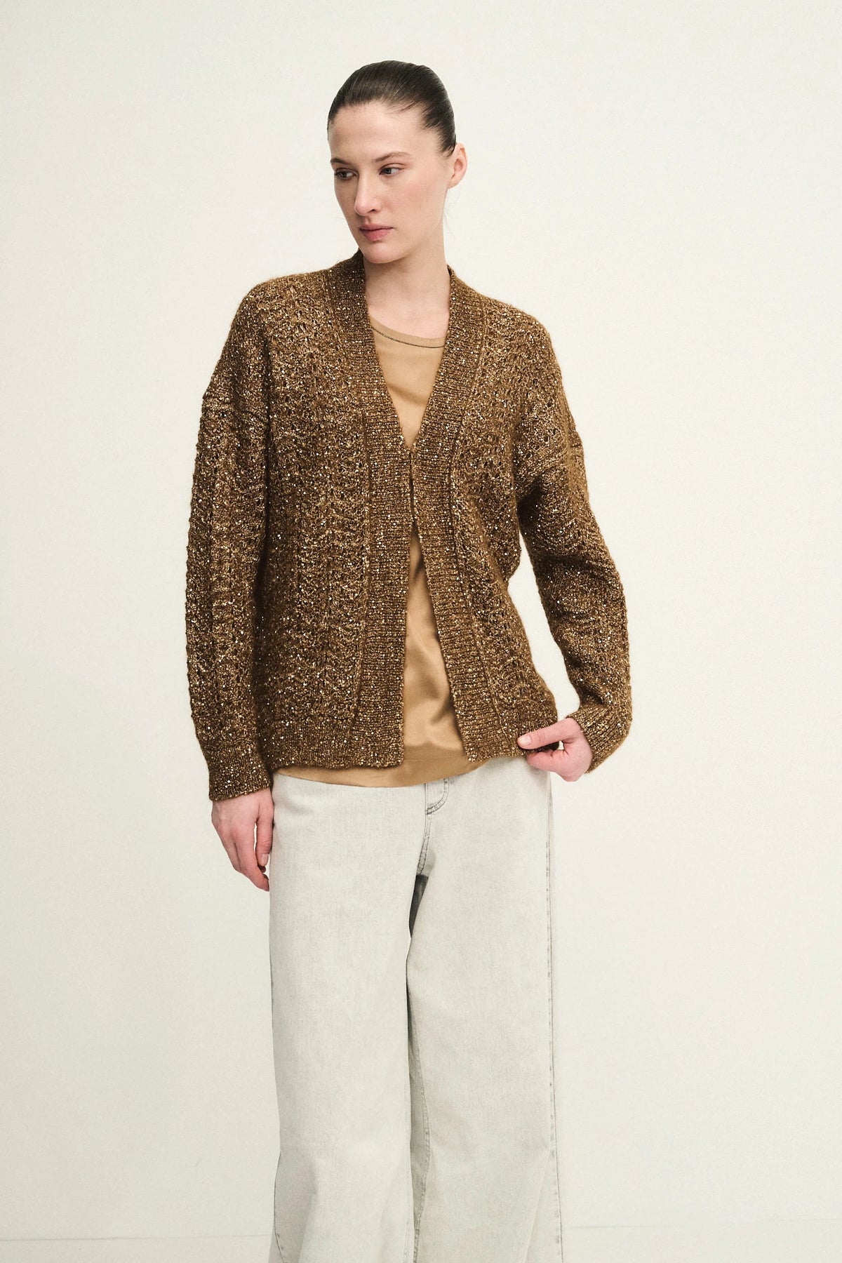 Cardigan Diamond in maglia