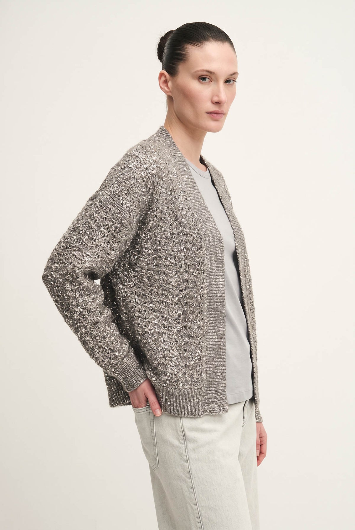 Cardigan Diamond in maglia