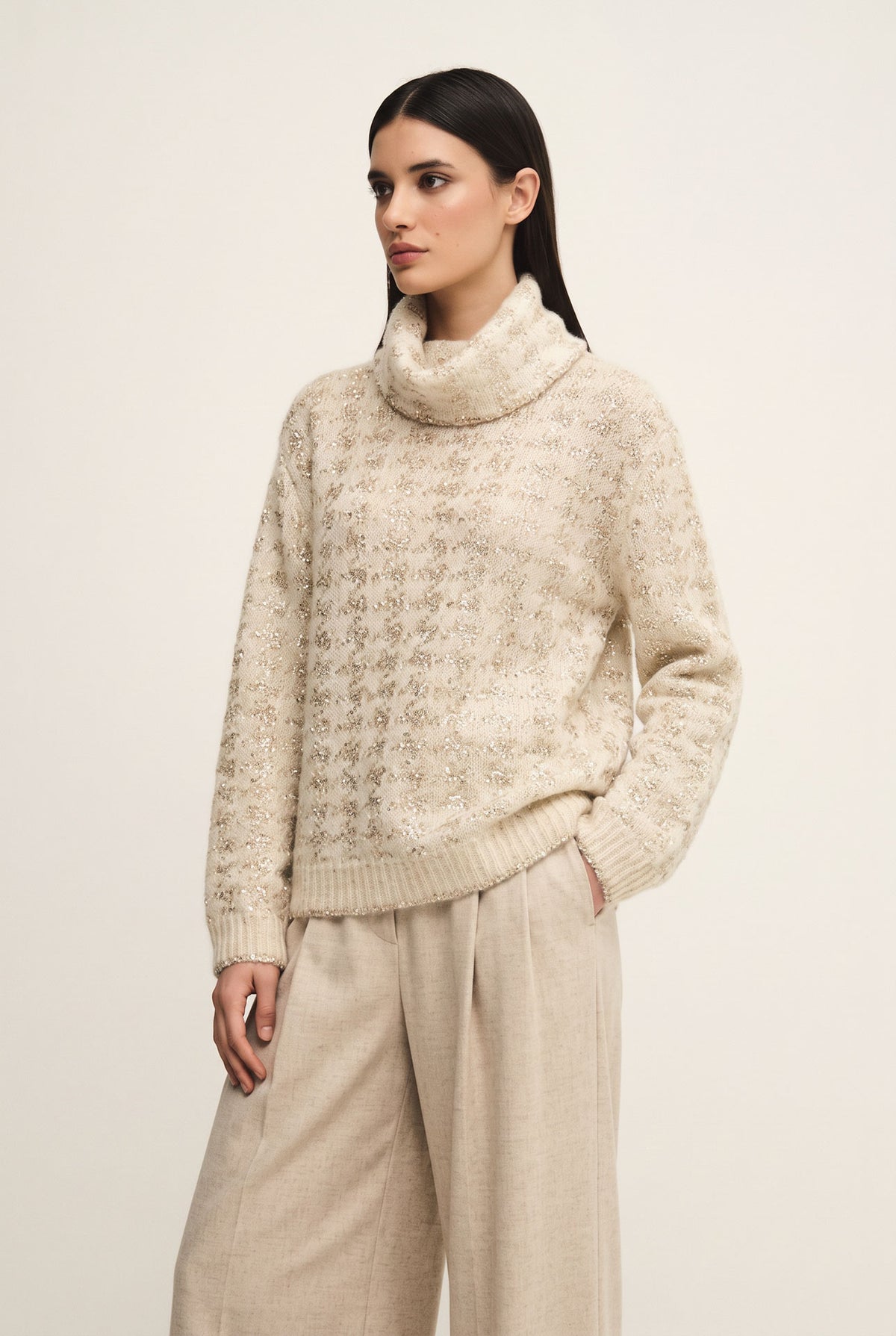 Maglione Diamond in maglia jacquard