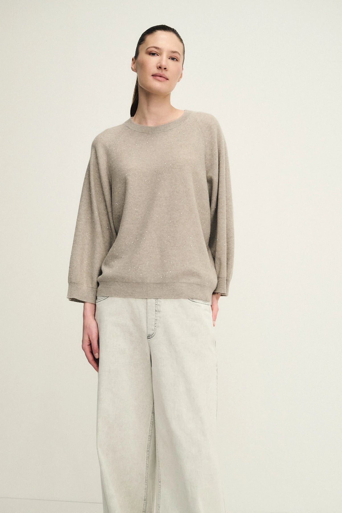 Poncho dazzling in cashmere