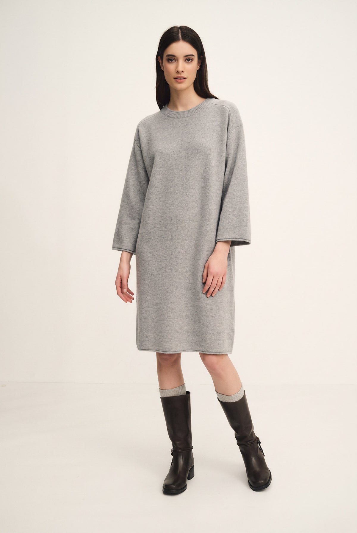 Abito dazzling in maglia di cashmere