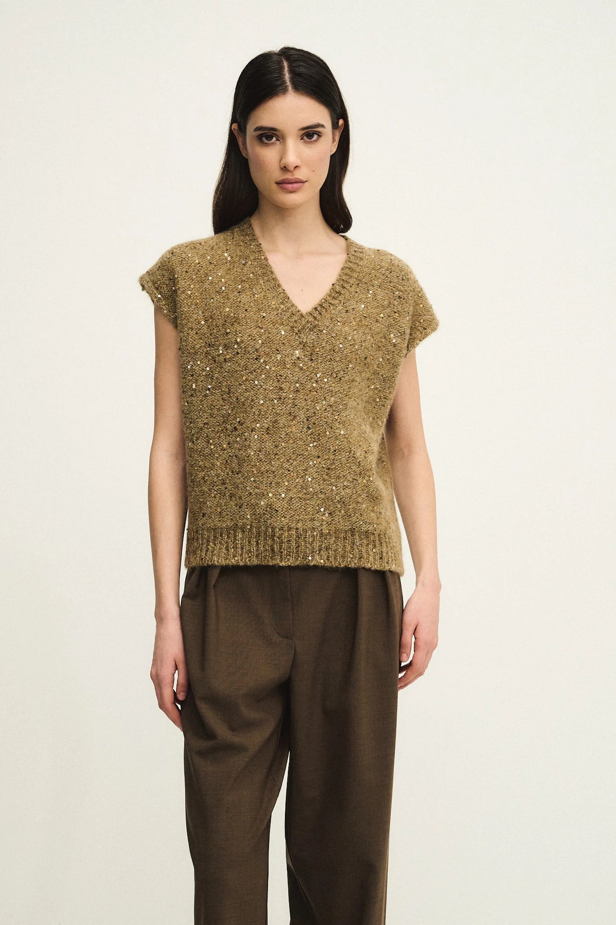 Soft Glow knitted vest