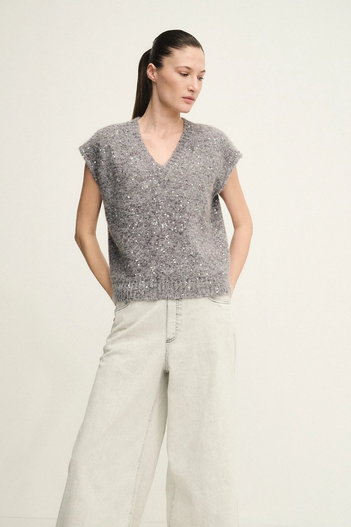 Gilet Soft Glow in maglia