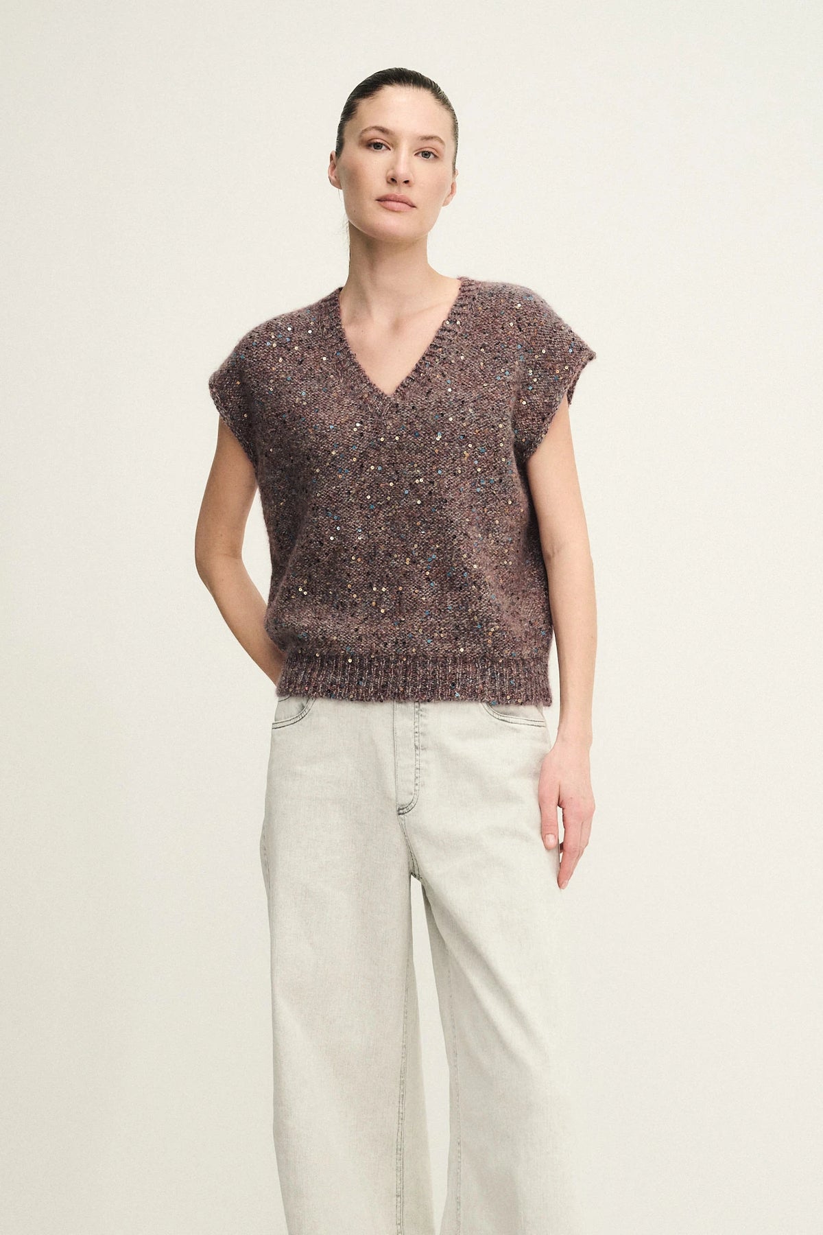 Gilet Soft Glow in maglia