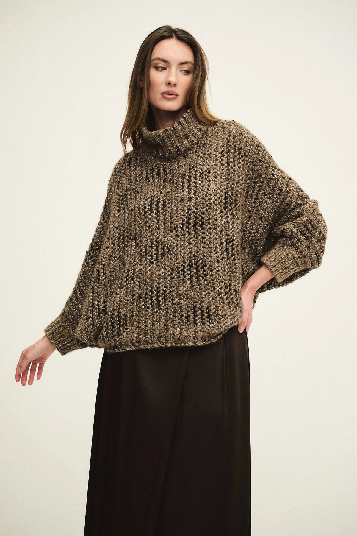 Maglia Diamond Glow con collo alto