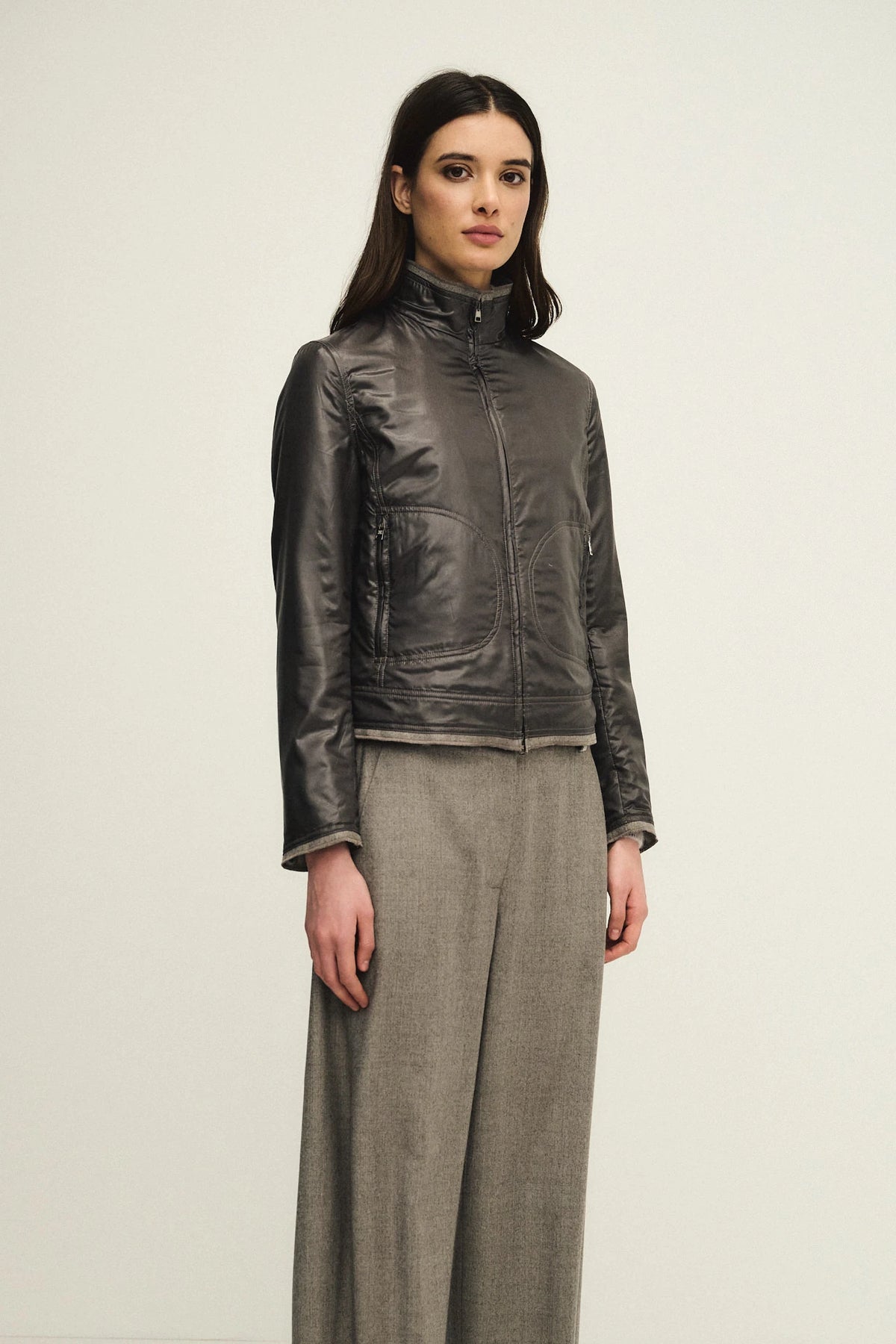 Outerwear in nylon idrorepellente