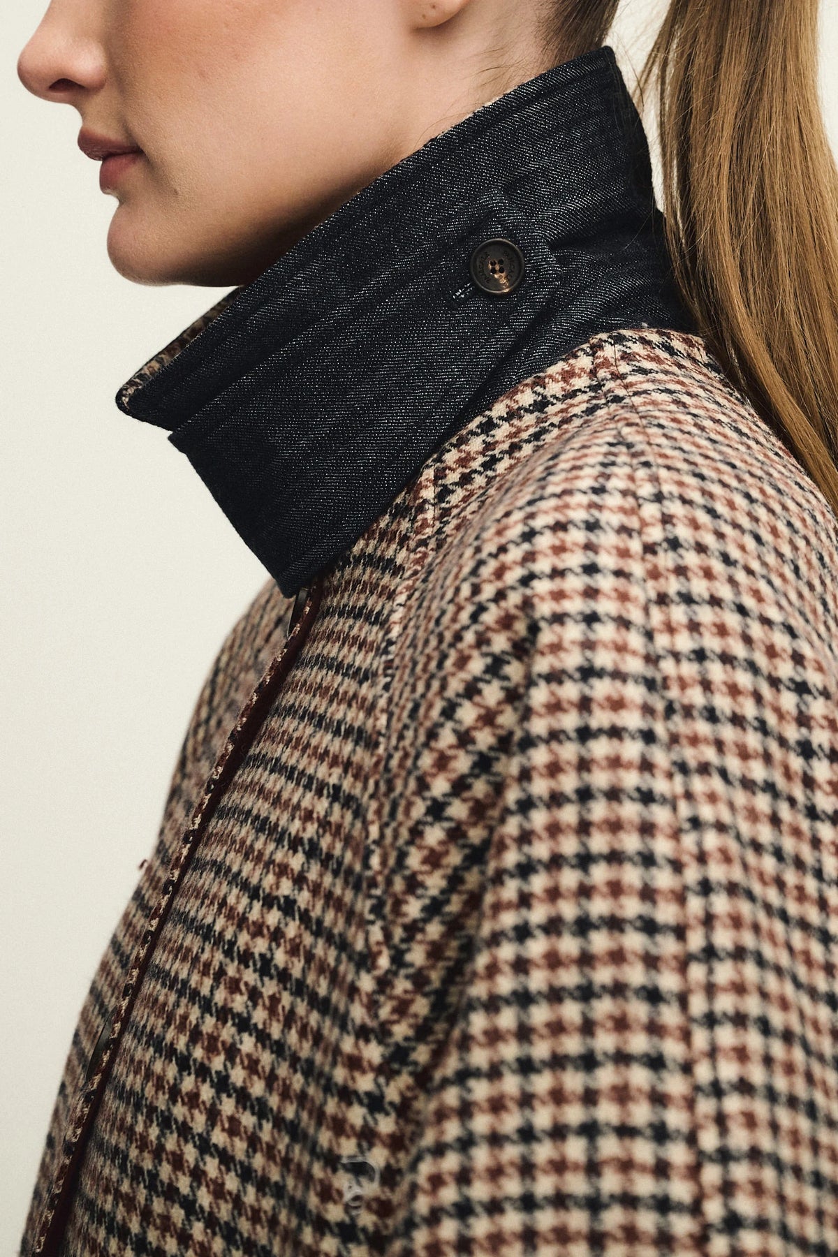Cappotto reversibile pied-de-poule