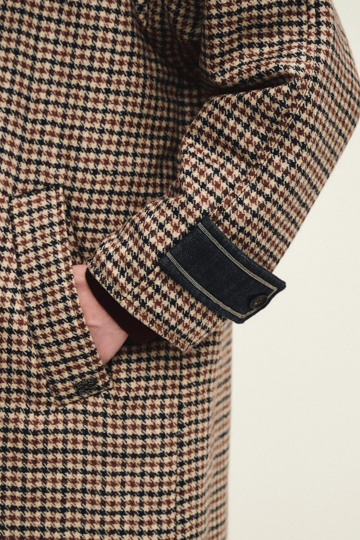 Cappotto reversibile pied-de-poule