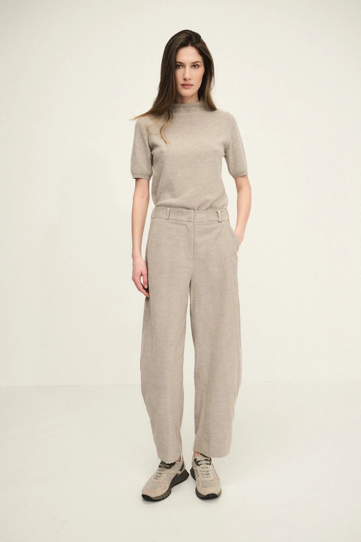 Pantaloni baloon in velluto