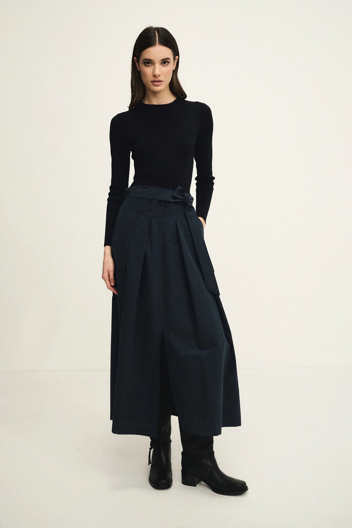 Abito Fusion con top in maglia