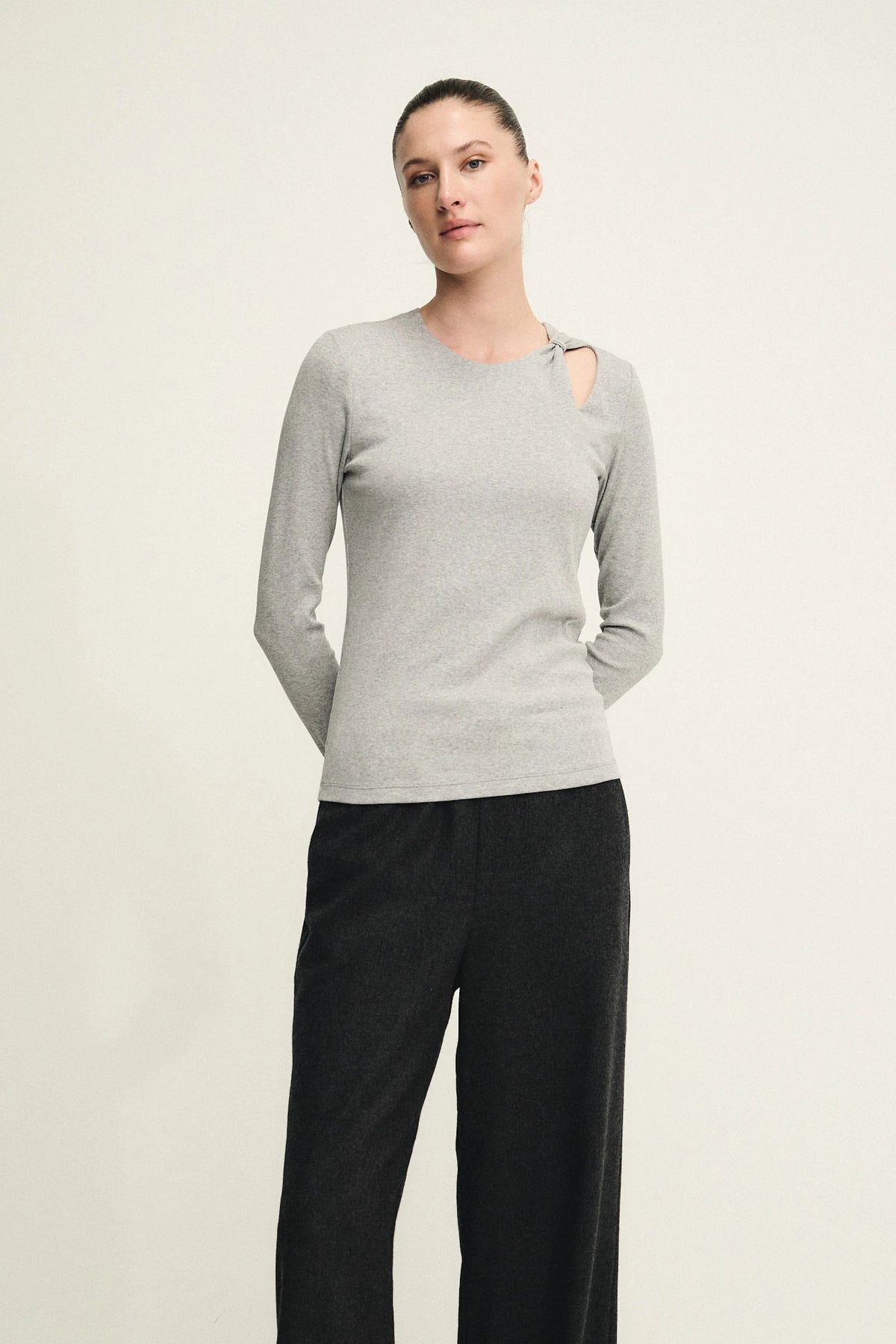 T-shirt knot in jersey a costine