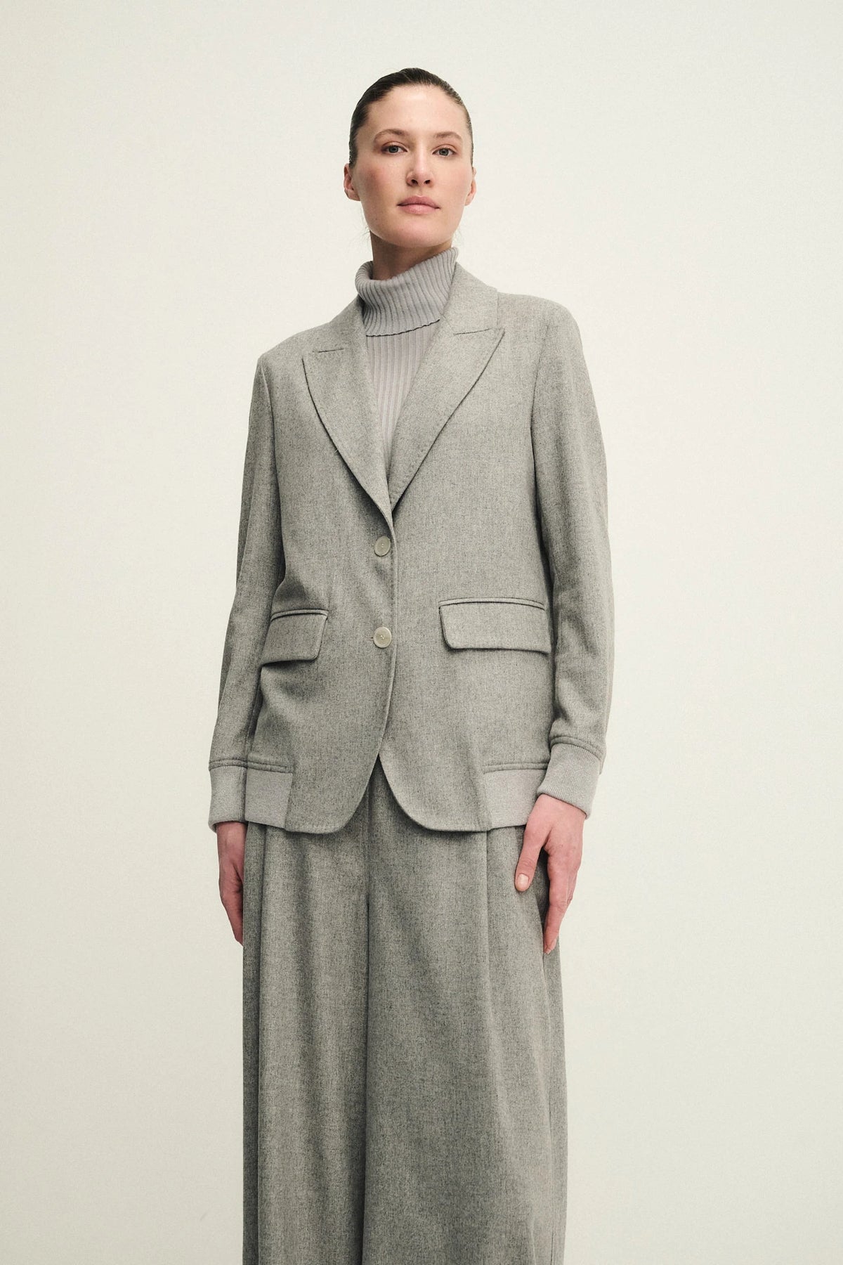 Giacca destrutturata in blend di lana e cashmere