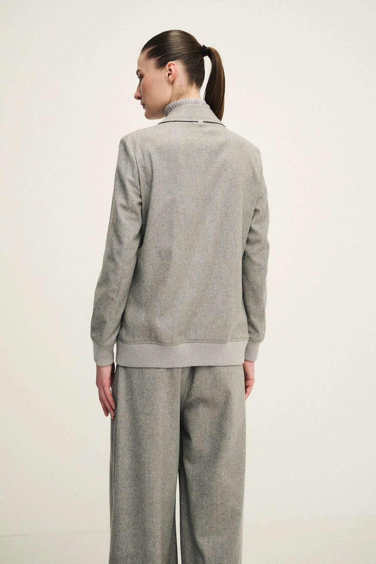 Giacca destrutturata in blend di lana e cashmere
