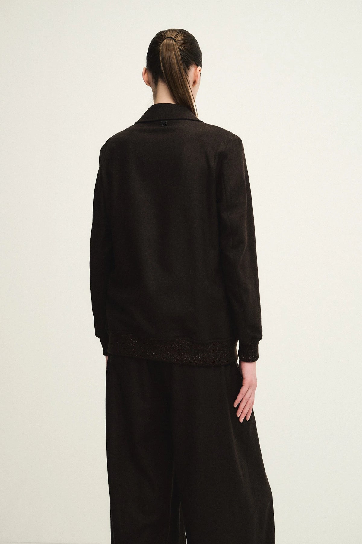 Giacca destrutturata in blend di lana e cashmere
