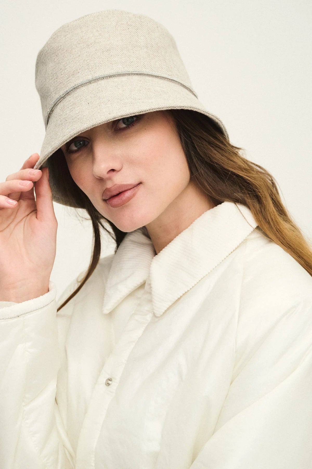 Cappello Bucket pied-de-poule