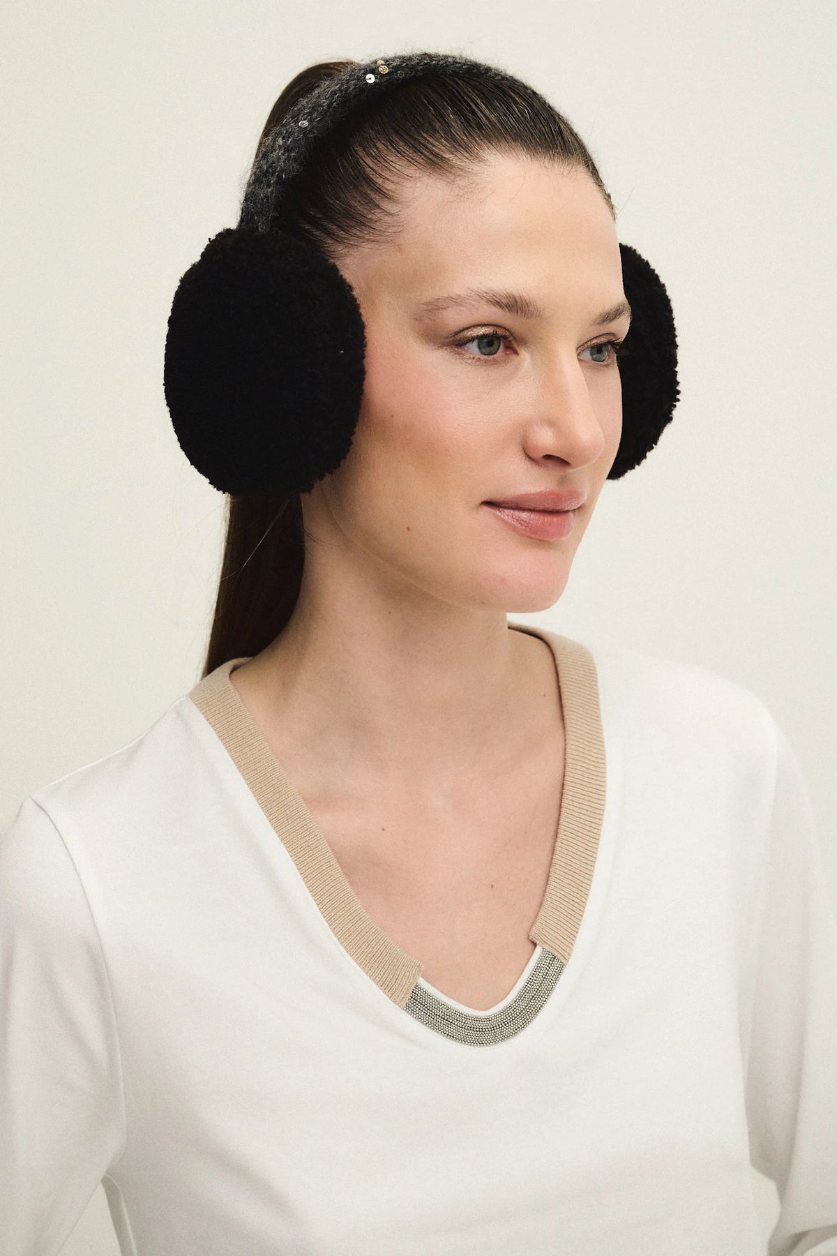 Earmuffs in shearling