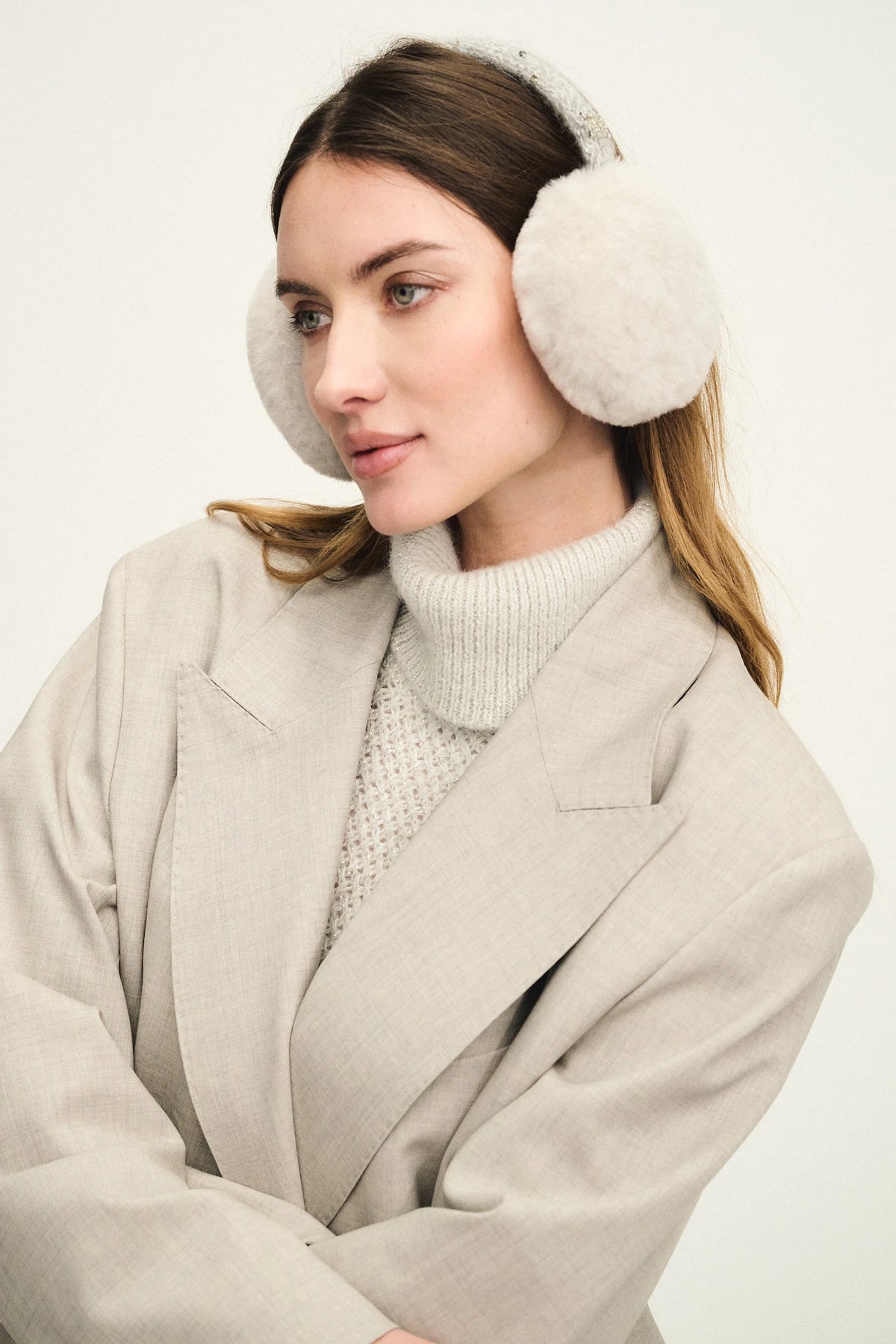 Earmuffs in shearling