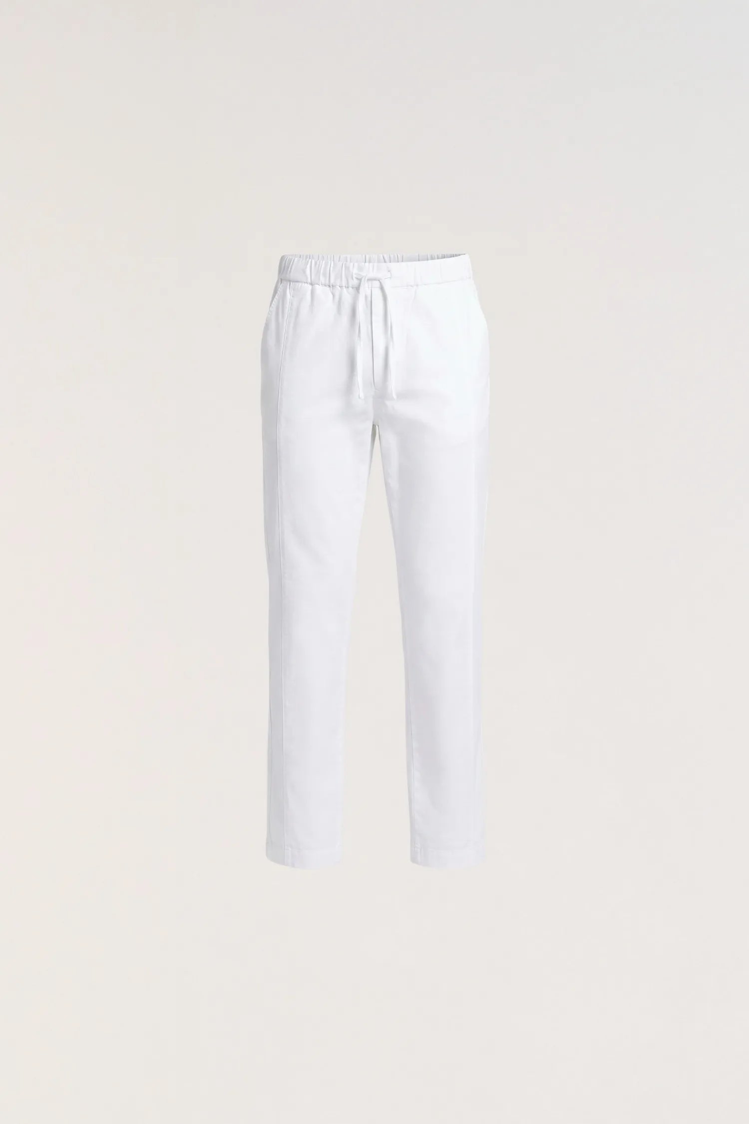 Pantalone con coulisse in vita in cotone lino